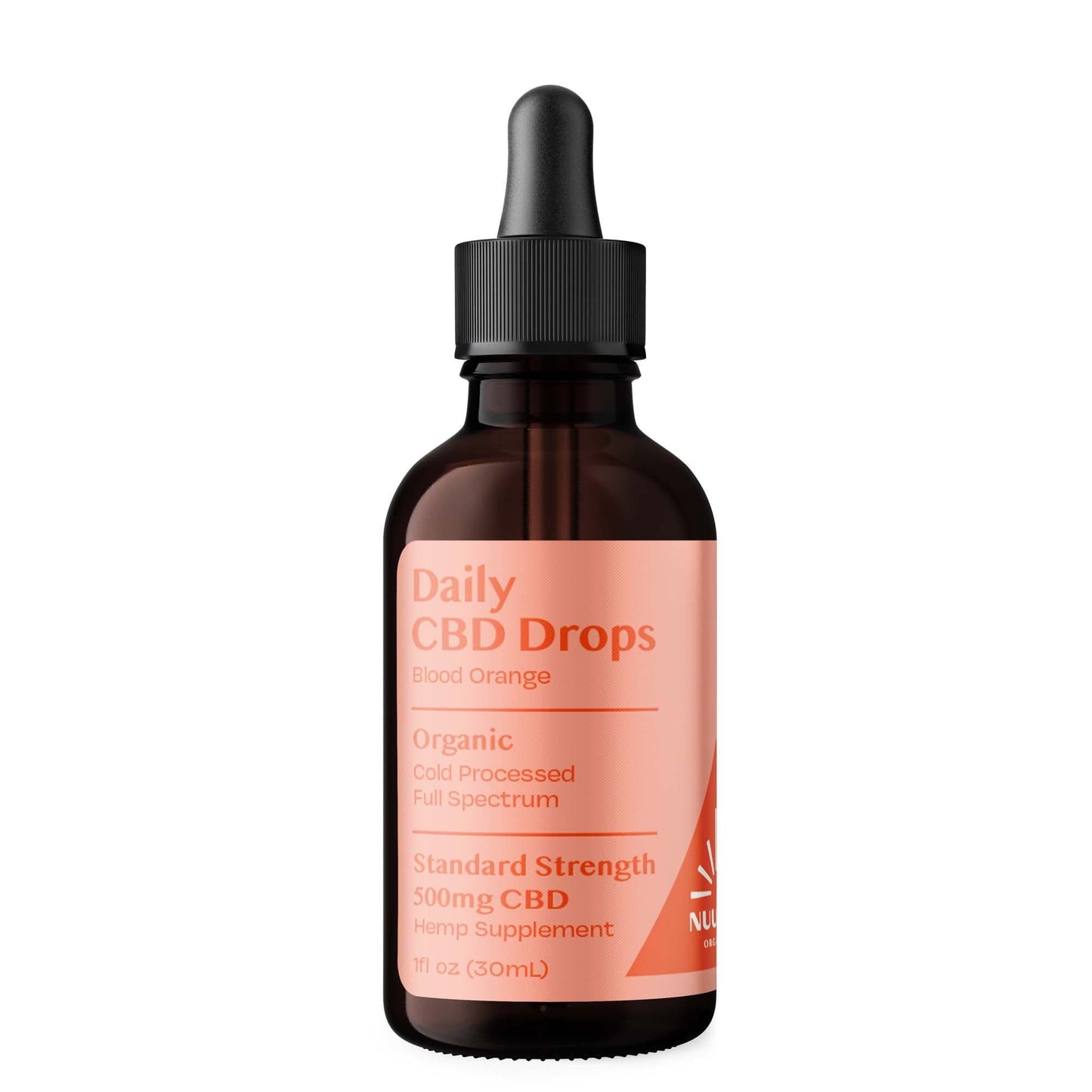 Organic Daily CBD Drops - Blood Orange 500mg Full Spectrum