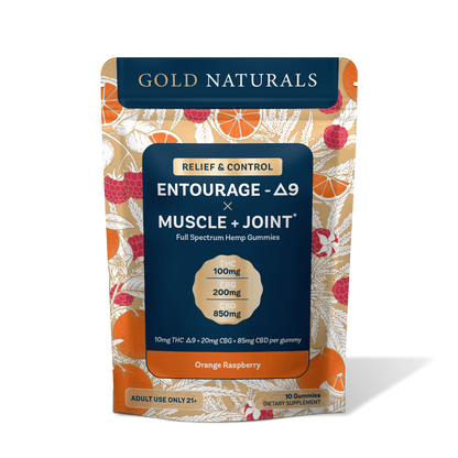 Gold Naturals Entourage D9 x Muscle + Joint Gummy