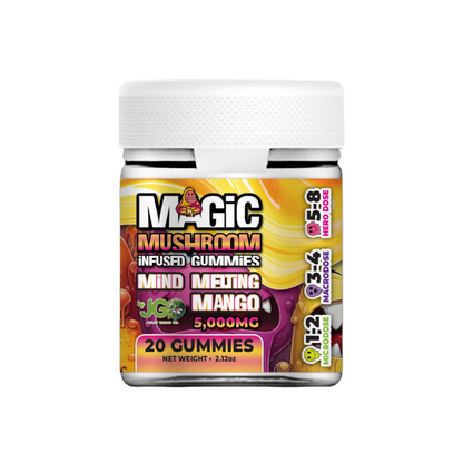 JGO Magic Mushroom Gummies, 5000 mg, 20 ct