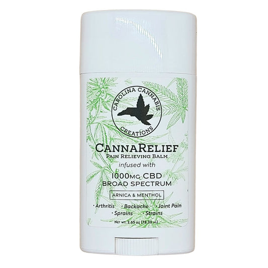 CannaRelief 1000mg Pain Relieving Balm | Carolina Cannabis Creations