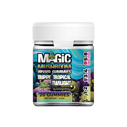 JGO Magic Mushroom Gummies, 5000 mg, 20 ct