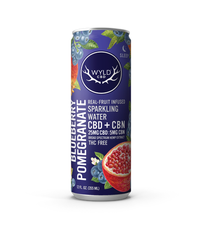 WYLD Real Fruit CBD Infused Sparkling Water 12oz (Multiple Flavors)