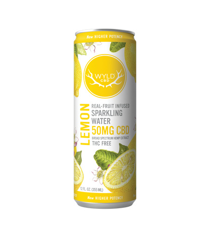 WYLD Real Fruit CBD Infused Sparkling Water 12oz (Multiple Flavors)
