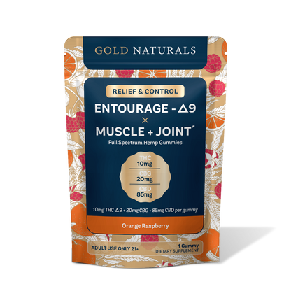 Gold Naturals Entourage D9 x Muscle + Joint Gummy