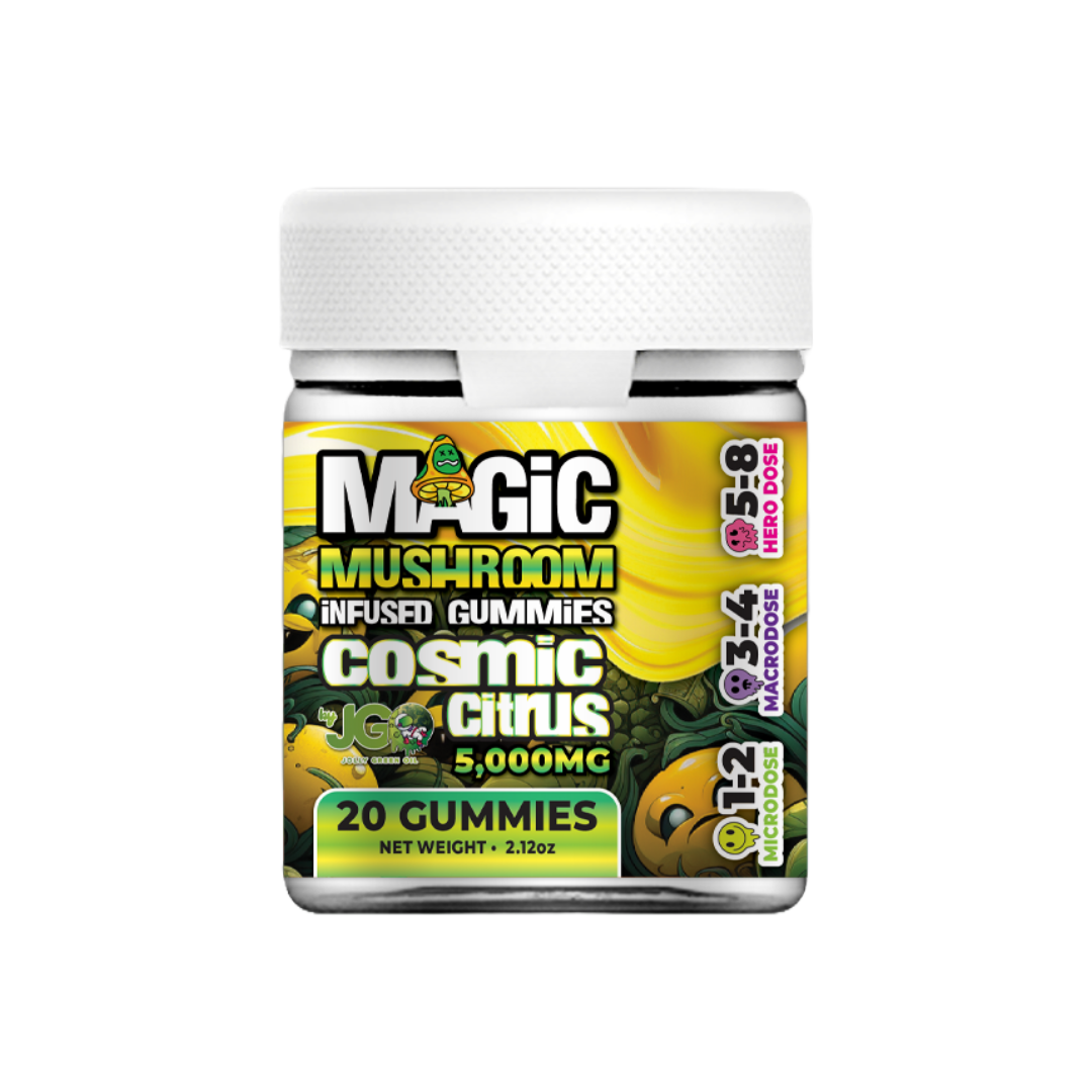 JGO Magic Mushroom Gummies, 5000 mg, 20 ct