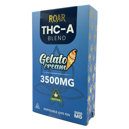 Roar THC-A Blend Disposable Vape 3500MG - Gelato Cream (Sativa)