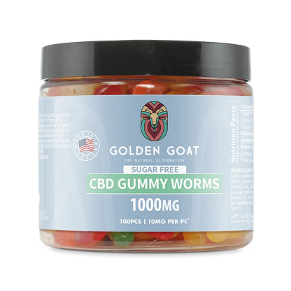 CBD Sugar Free Gummies 1000MG - Clear Worms