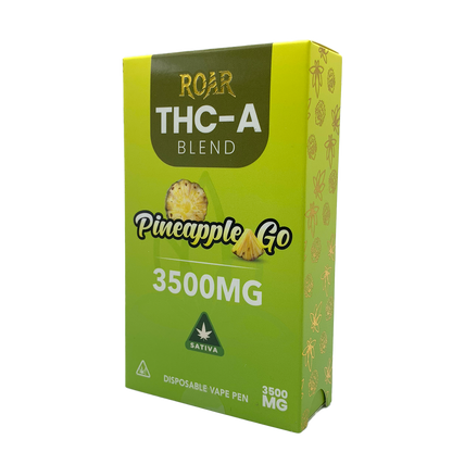 Roar THC-A Blend Disposable Vape 3500MG - Pineapple GO (Sativa)