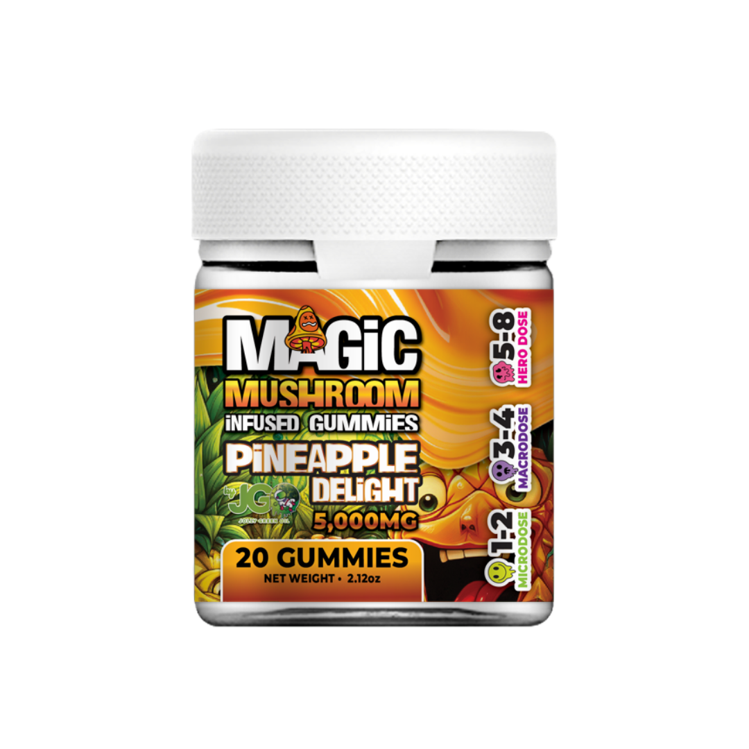 JGO Magic Mushroom Gummies, 5000 mg, 20 ct