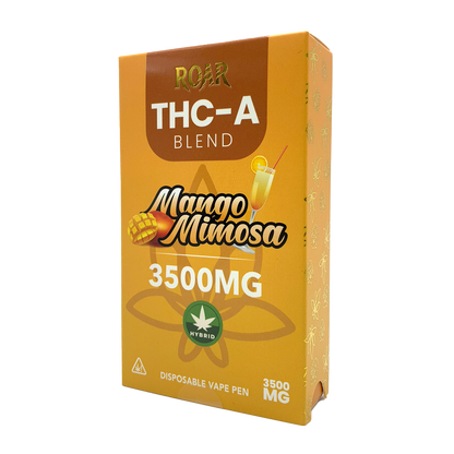 Roar THC-A Blend Disposable Vape 3500MG - Mango Mimosa (Hybrid)
